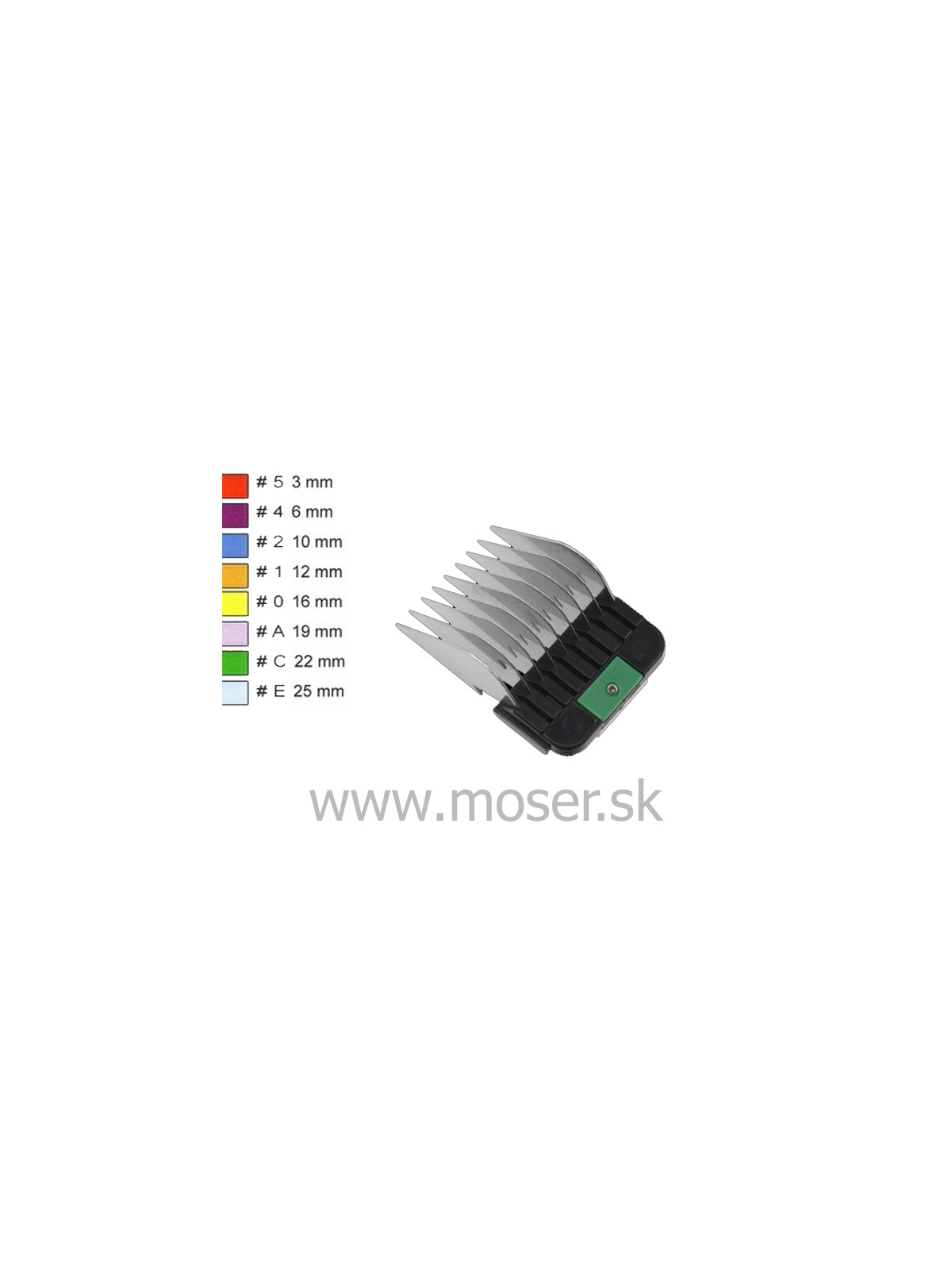 Moser 1247-7860 22mm nádstavec s kovovými zubami