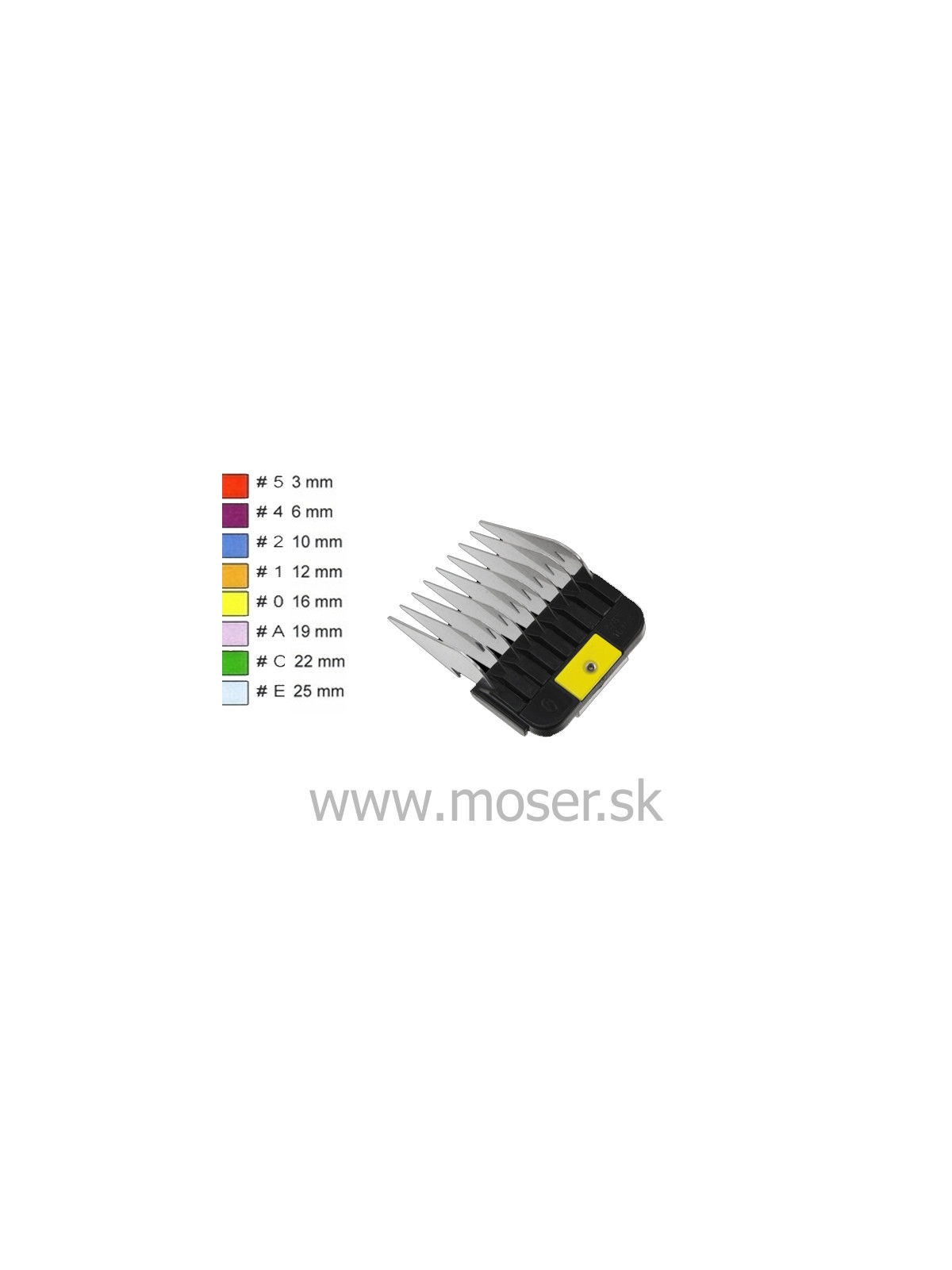 Moser 1247-7840 16mm nádstavec s kovovými zubami