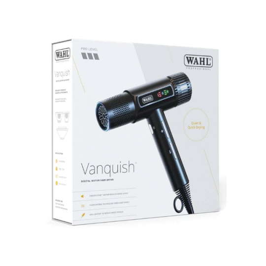 Wahl Vanquish Blue prémiový digitálny fén s BLDC motorom a LED displejom (4321-0472) | Salons.sk