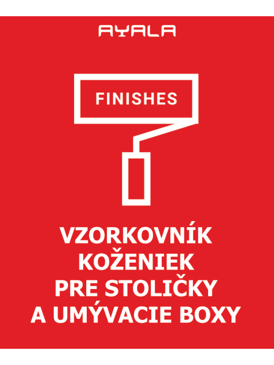 Ayala vzorkovník koženiek, kadernícke stoličky, kadernícke umývacie boxy