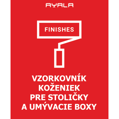 Ayala vzorkovník koženiek, kadernícke stoličky, kadernícke umývacie boxy