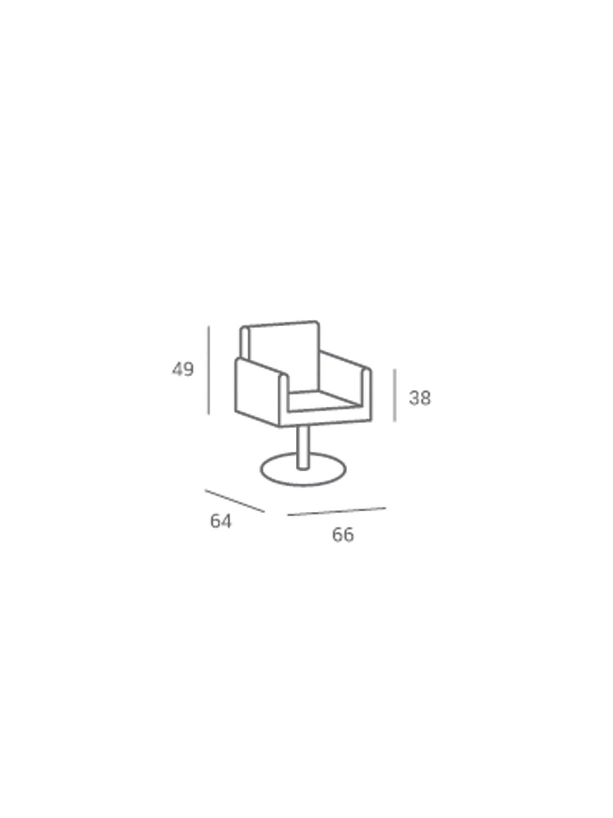 Ayala QUADRO hydraulika kríž Kadernícka stolička | Salons.sk