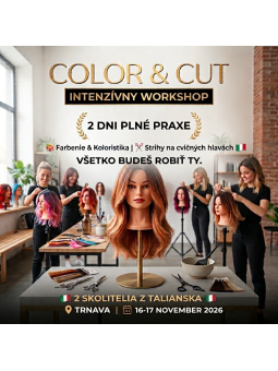 Školenie Color & Cut 2026 / 2 dňové kadernícke školenie zamerané na farbenie a strihy.  | Salons.sk