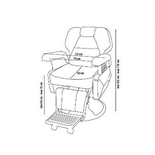 Limousine - Holičské kreslo BARBER