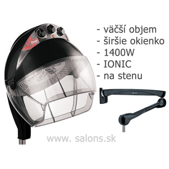 Ceriotti GONG Ionic 1 Automatic E13233 sušiaca helma na stenu Čierna