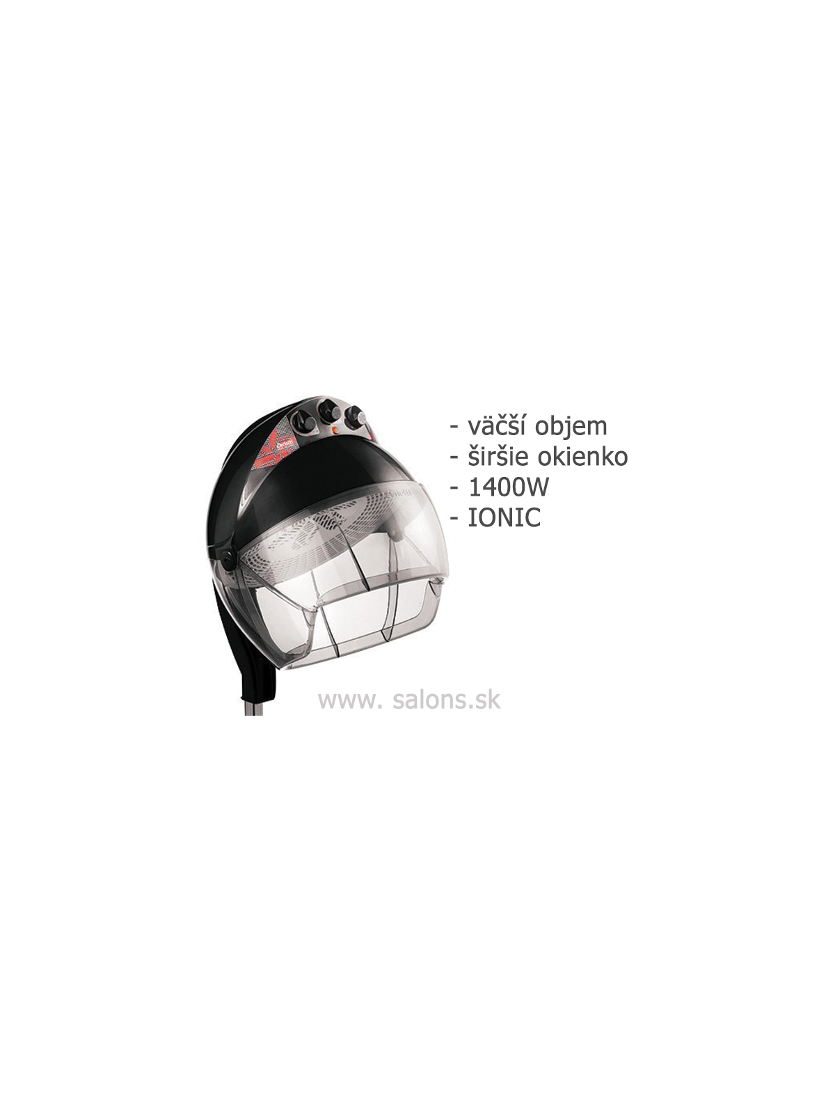 Ceriotti GONG Ionic 1 Automatic E13232 sušiaca helma na stojane P01 Čierna