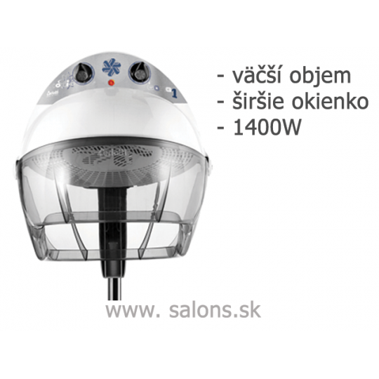 Ceriotti GONG 2V 2-rýchlostná E13212 sušiaca helma na stojane Biela