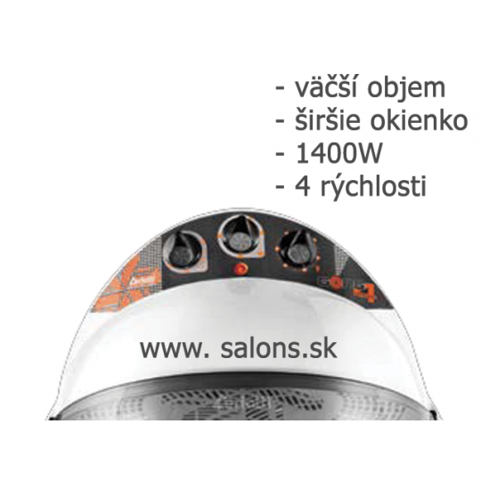 Ceriotti GONG 4V 4-rýchlostná E13223 sušiaca helma na stenu čierna