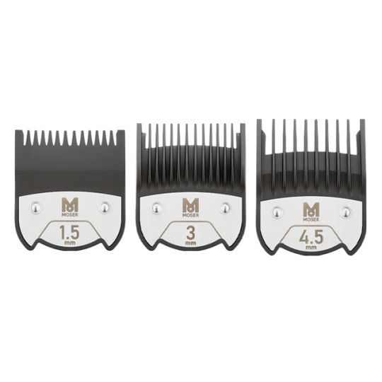 Moser 1801-7010 Magnetic Premium Set Combs 1,5 / 3 / 4,5mm | Salons.sk
