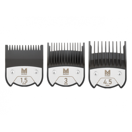 Moser 1801-7010 Magnetic Premium Set Combs 1,5 / 3 / 4,5mm | Salons.sk