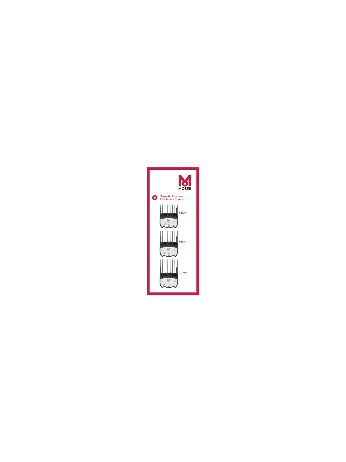 Moser 1801-7020 Magnetic Premium Set Combs 6/9/12mm | Salons.sk