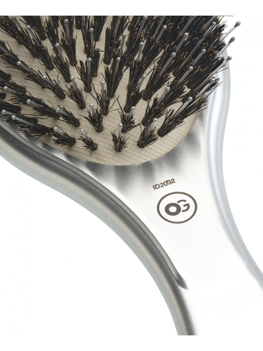 Olivia Garden Care Oval Boar Nylon Silver | Salons.sk