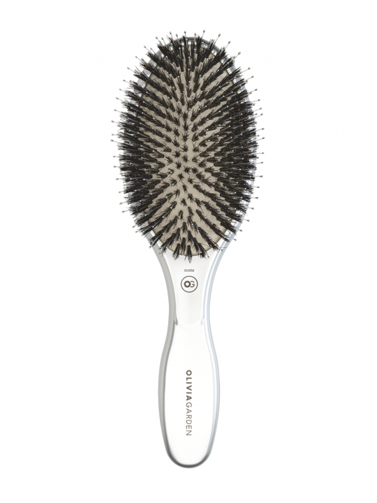 Olivia Garden Care Oval Boar Nylon Silver | Salons.sk