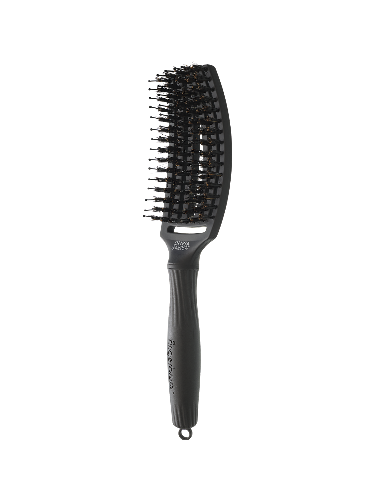 Olivia Garden Fingerbrush M Black | Salons.sk