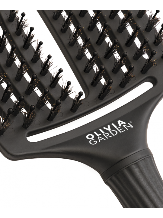 Olivia Garden Fingerbrush L Black | Salons.sk