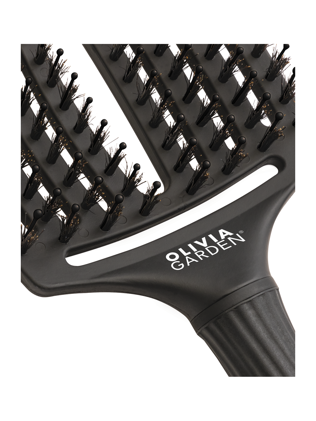 Olivia Garden Fingerbrush L Black | Salons.sk