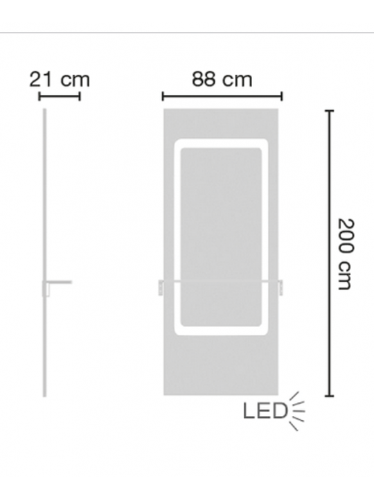Ceriotti LUME LED - zrkadlo | Salons.sk